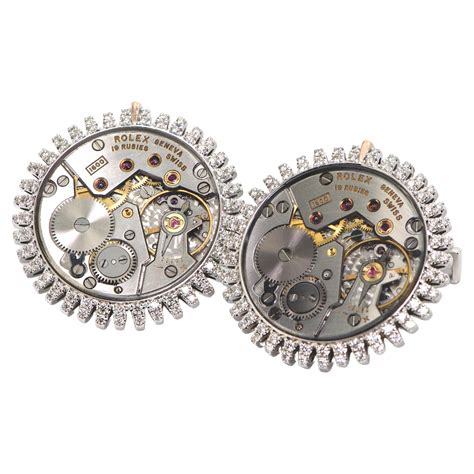 rolex cufflinks for sale|Rolex Watch Cufflinks: Shop Rolex Movement Cufflinks .